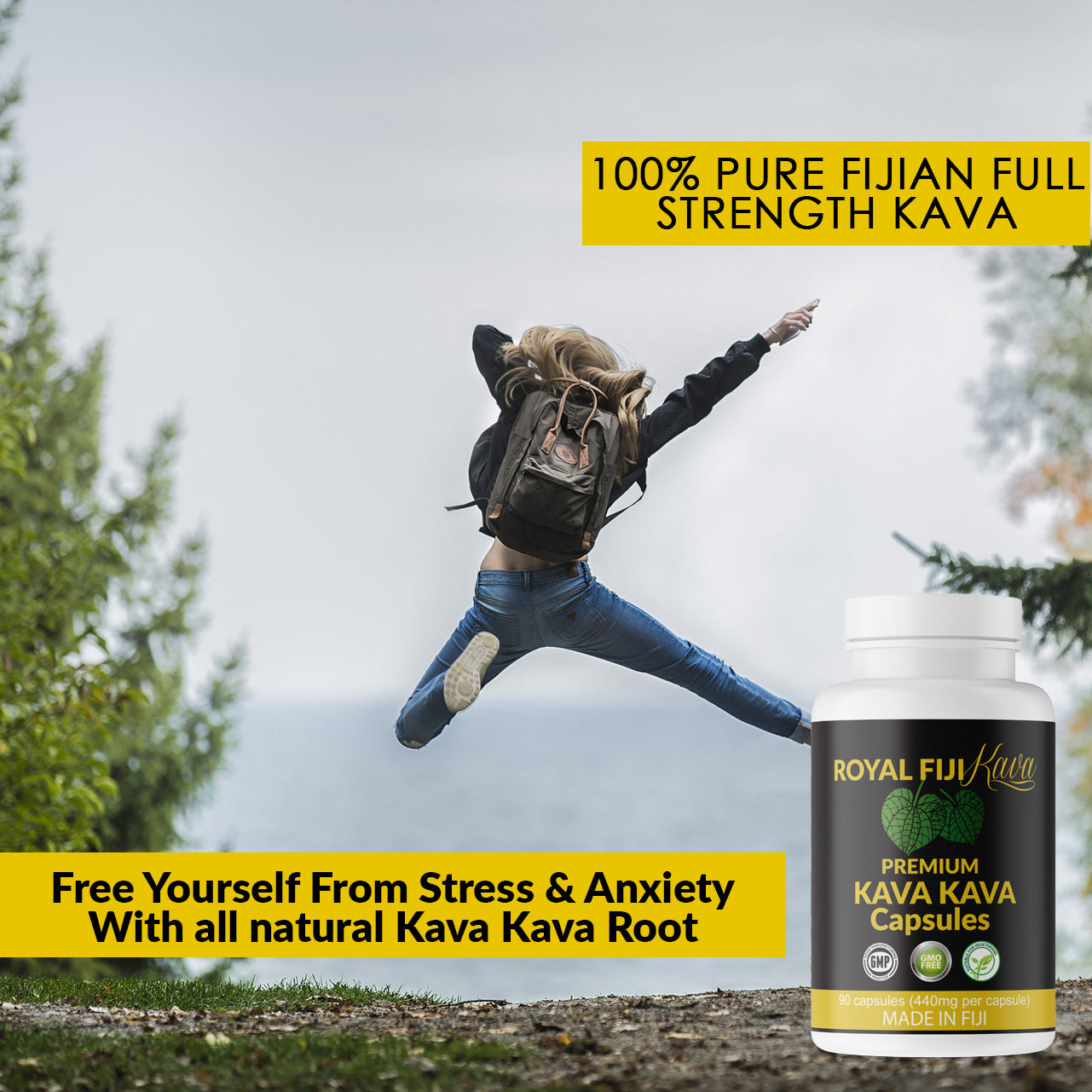 Kava Capsules 90ct (440mg) - Kava Pros